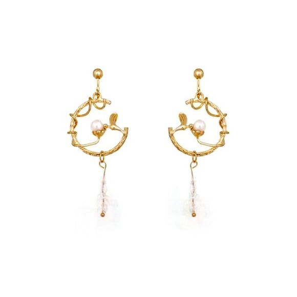 Crystal drop earrings N807 - Picture 1 of 4